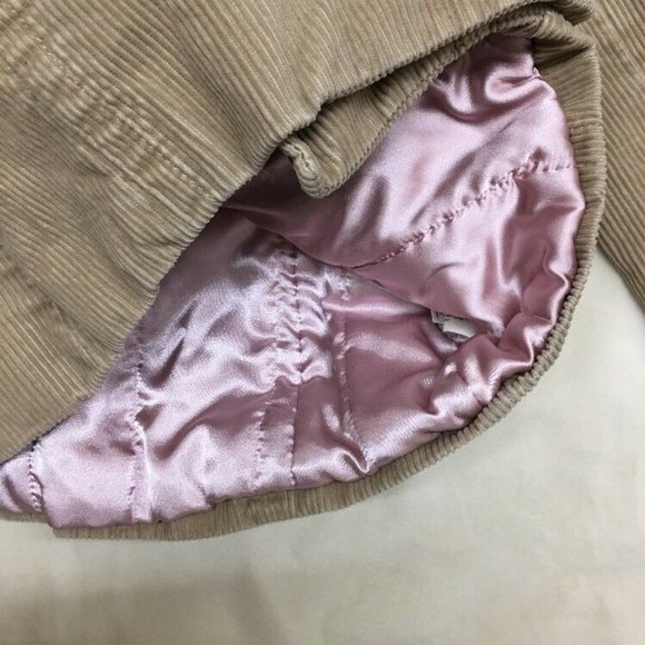 GAP Jacket Women's Small Light Brown Long Sleeve Thick Collard Button Down Coat - Picture 5 of 6